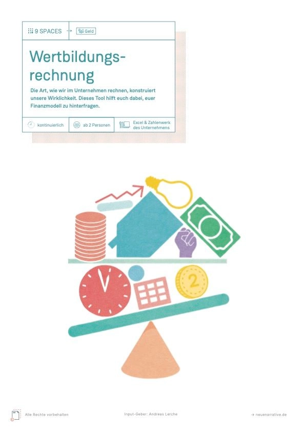 PDF Cover des Tools: Wertbildungsrechnung