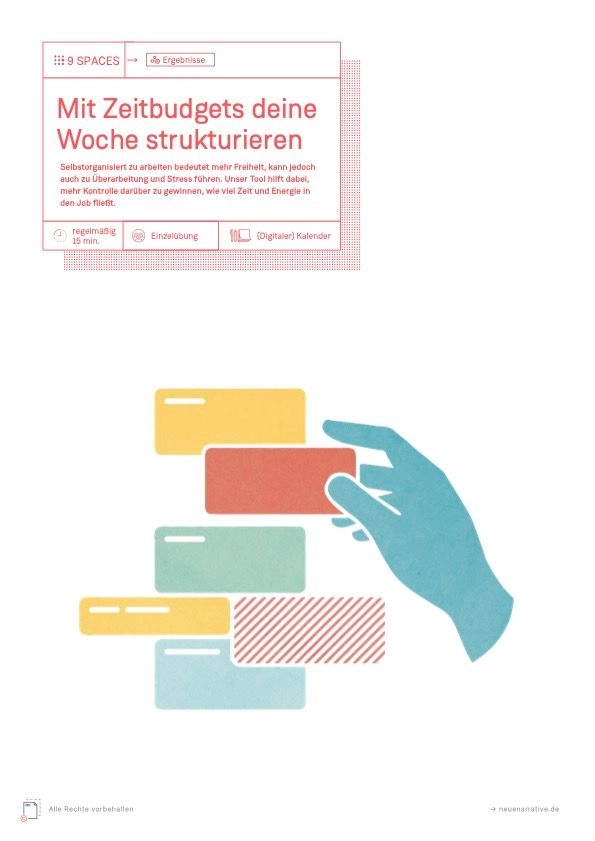 PDF Cover des Tools: Mit Zeitbudgets deine Woche strukturieren