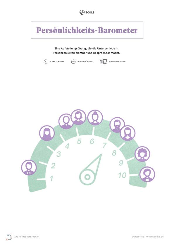 Ein Barometer auf dem Cover zum Persönlichkeits-Barometer