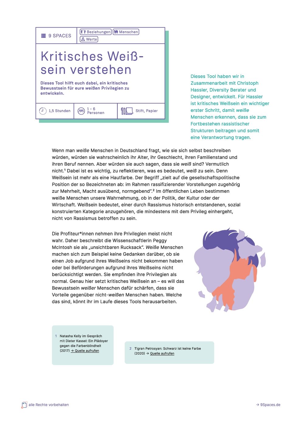 PDF Cover des Tools: Kritisches Weißsein verstehen