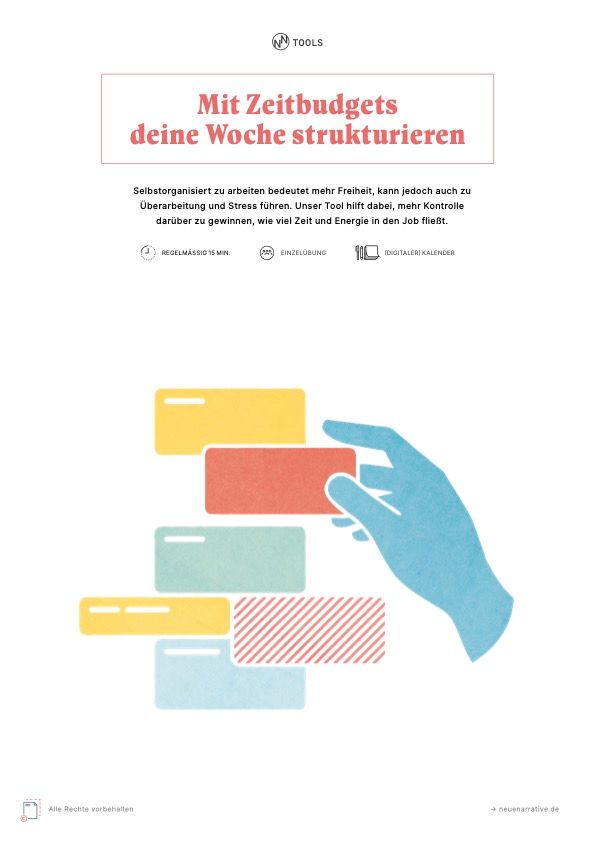 PDF Cover zu: Mit Zeitbudgets deine Woche strukturieren