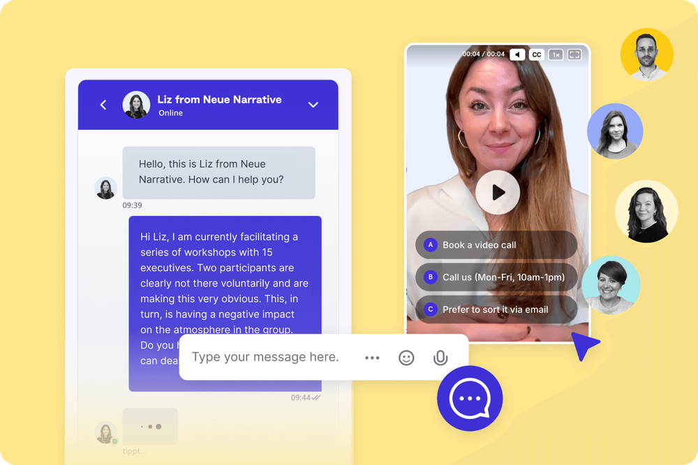 Screenshot showing 9 Spaces workshop hotline