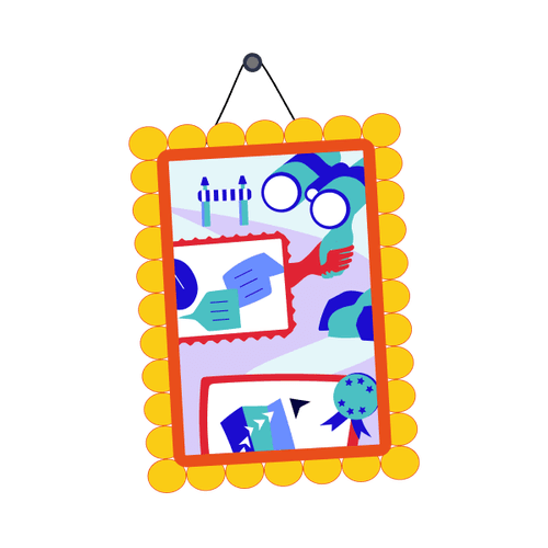 Illustration of a picture frame