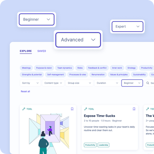 showing the filter setting on the plattform