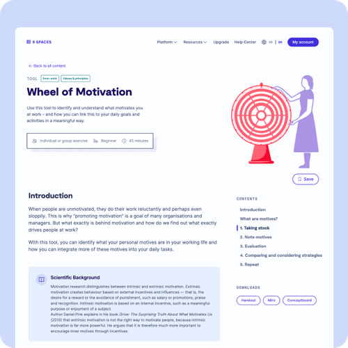 a mock-up of a tool detail page